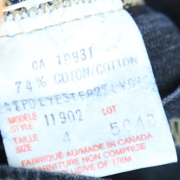 Vintage New Time High Waisted Pocket Stitch Dark Medium Jeans Size 4 - Picture 4 of 7